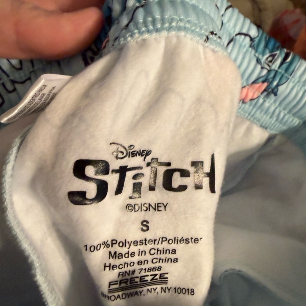 Disney Stitch Light Blue Lounge Shorts - Picture 4 of 5